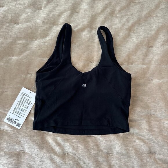 NWT lululemon Align Tank Top Black Size 6 - Picture 2 of 3